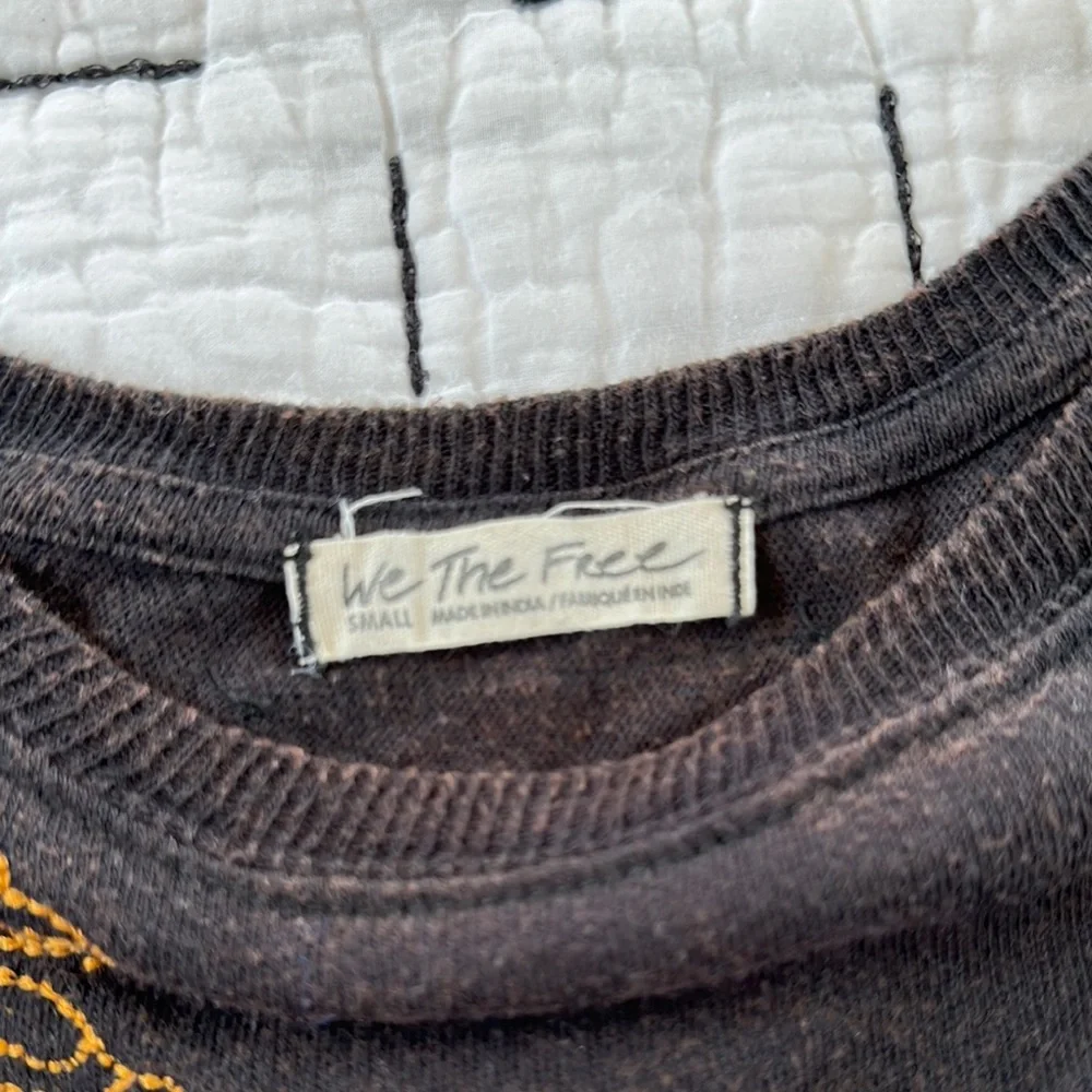 Free People Black Graphic Tee - Picture 2 of 3